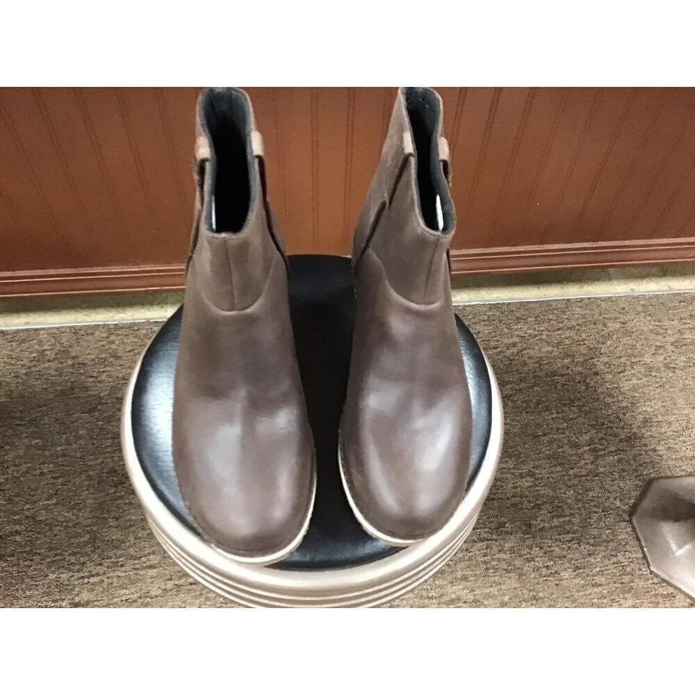 Woman’s Brown Merrell Halendi Bluff Pull-on Boots Size 10.5 - Picture 3 of 10